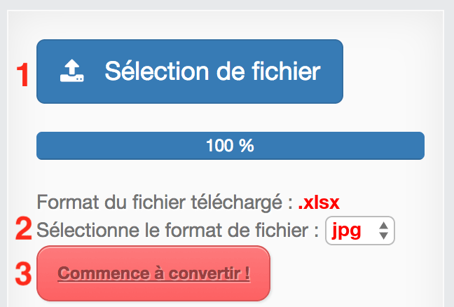 Comment convertir XLSX en JPG en ligne